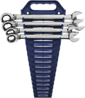 8 Pc. 12 Pt. Reversible Ratcheting Combination Wrench Set, Metric K743