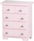 Pink Wooden Doll Chest of Drawers E253397