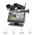 Security Camera System with 7 Display Monitor and 2 Night Vision Cameras L6283