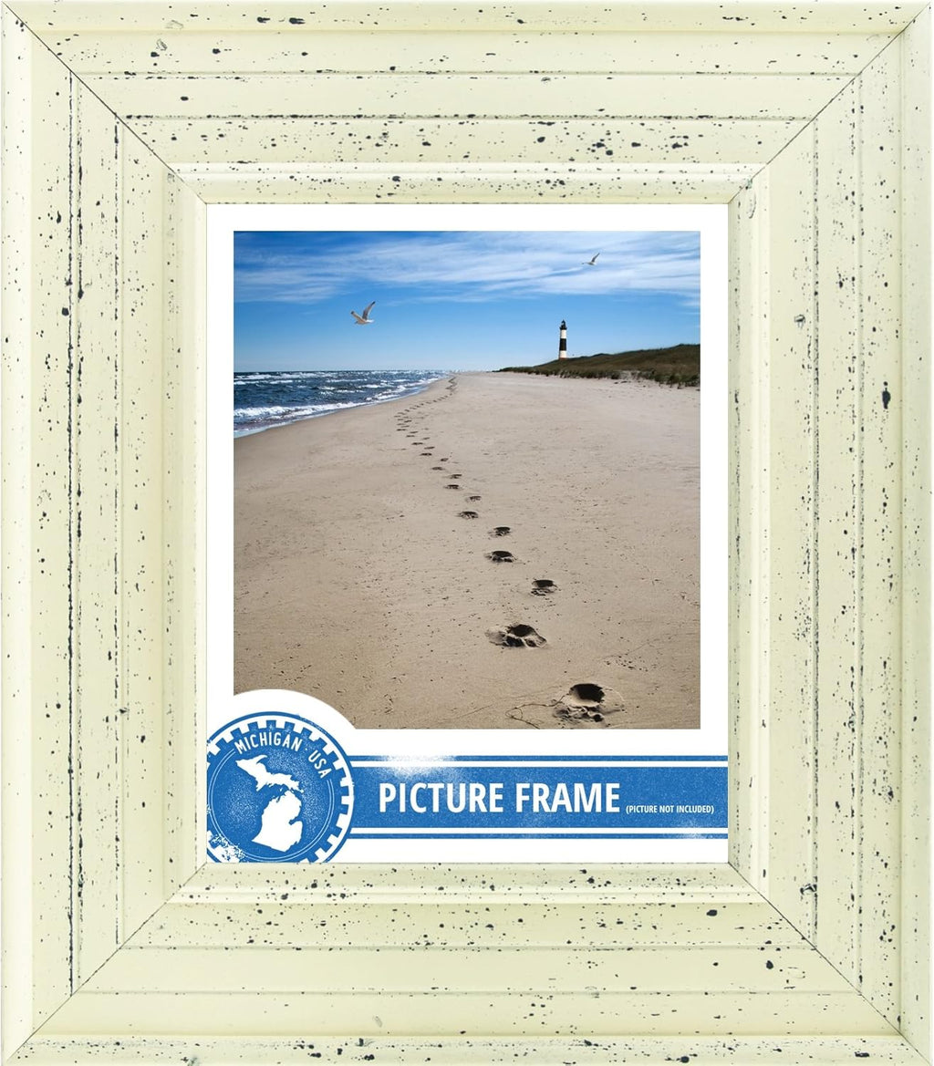 16 by 20-Inch Picture Frame, Smooth Paint Finish, 3-Inch Wide, Weathered Off-White T321132