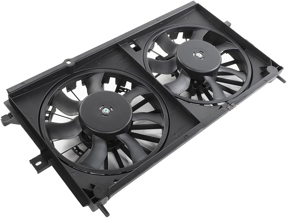 Radiator Cooling Dual Fan Assembly for 2000-2003 Chevrolet Impala Monte V6 3.4L 3.8L W487