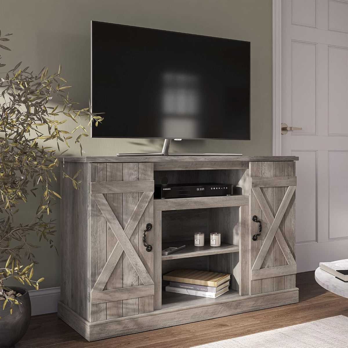 47 Inch Electric Fireplace TV Stand F2671