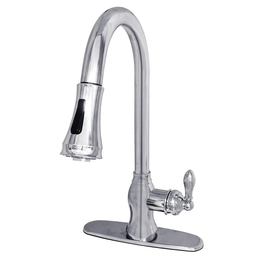 Single-Handle Pull-Down Sprayer Kitchen Faucet In Polished Chrome X314