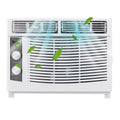 5000BTU 115V 450W White Window Air Conditioner T51049