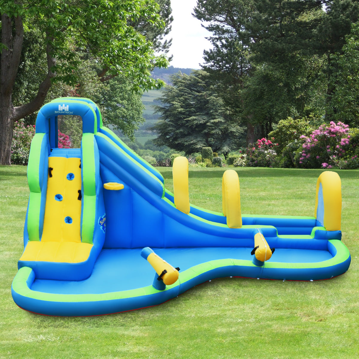 Inflatable Water Slide Kids Bounce House Castle Splash Pool X98179