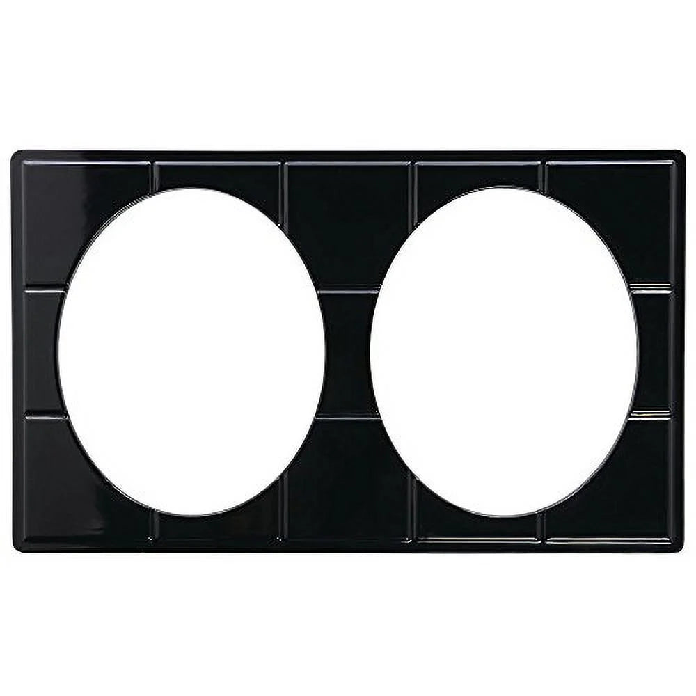 Black Melamine Full Size Food Bar Tile Tray C933765