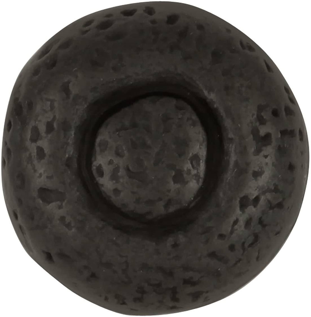 Black Iron Mushroom Cabinet Knob A33901