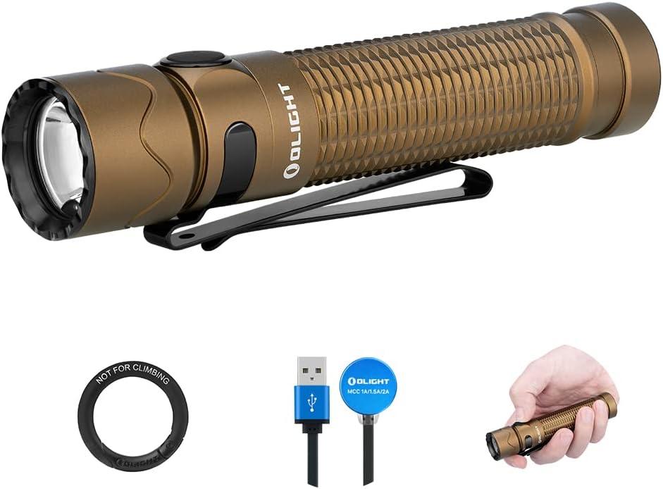 1750 Lumens Rechargeable Tactical Flashlight with Dual Switch and Proximity Sensor Z9719