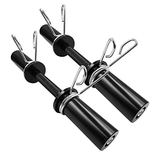 16" Olympic Dumbbell Handles, 150LBS Weight Capacity, 2 Pair Spring Collars G8381