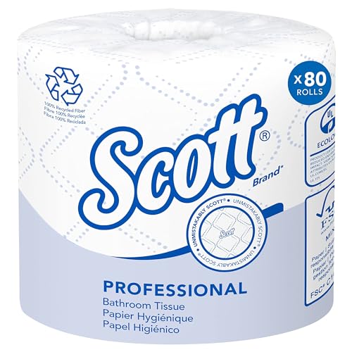 100% Recycled Fiber 2-Ply White Toilet Paper O695135