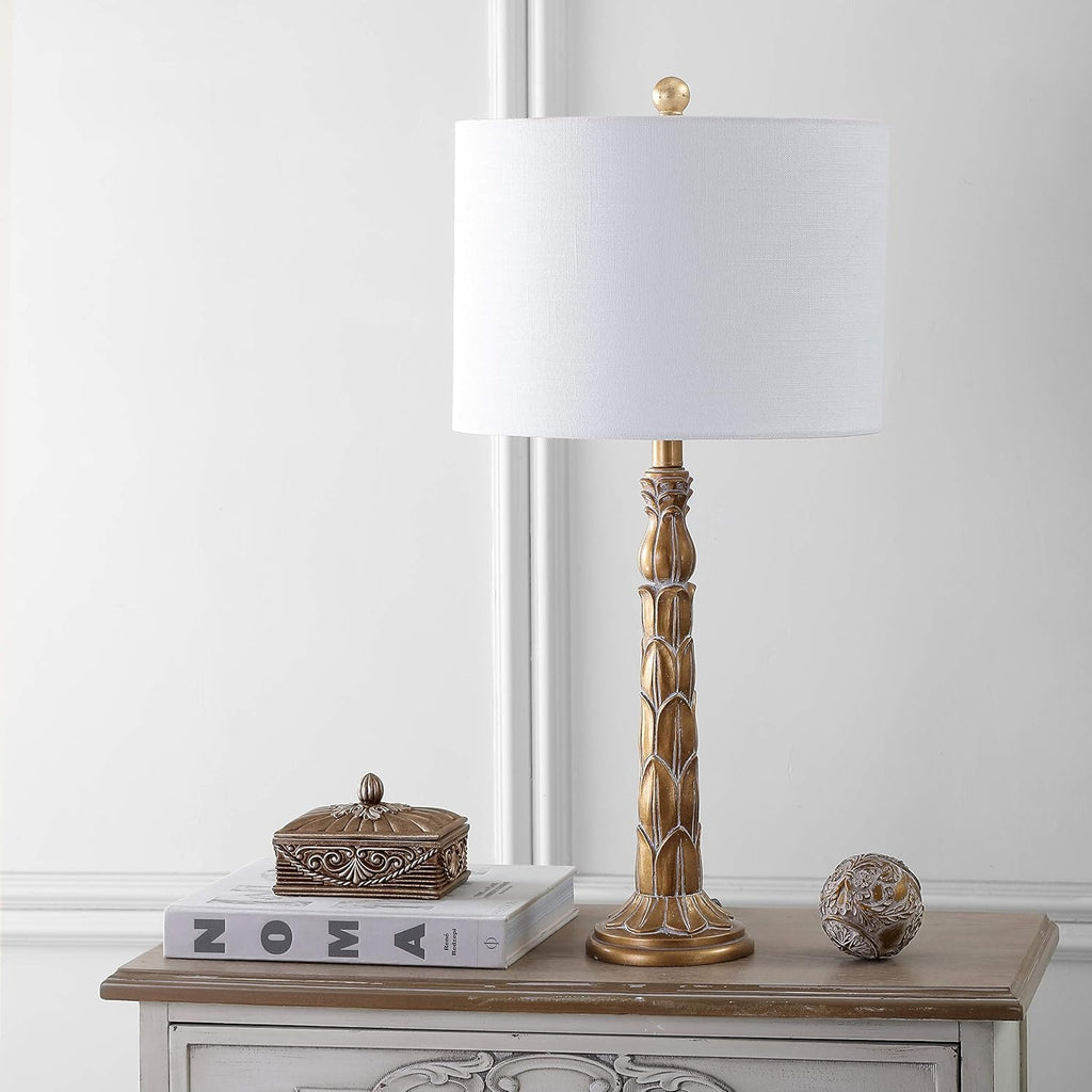 Antique Gold Resin LED Lamp G110