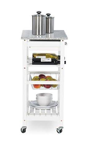 White Kitchen Island W5829