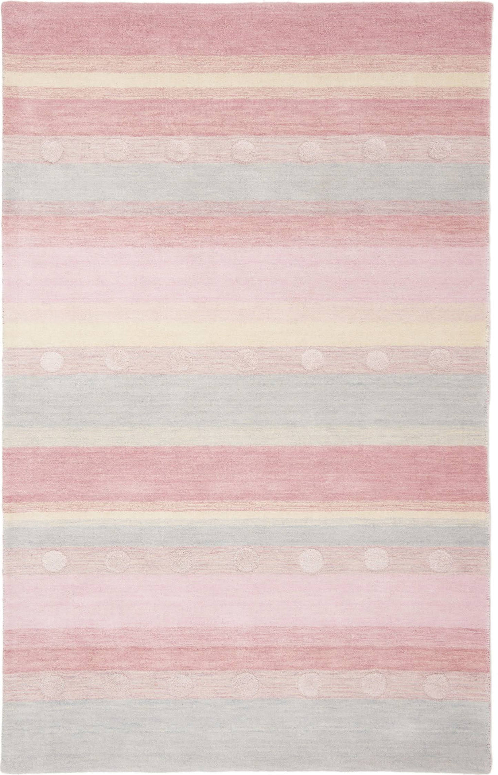 Light Blue / Pink Square Kids Rug U9108
