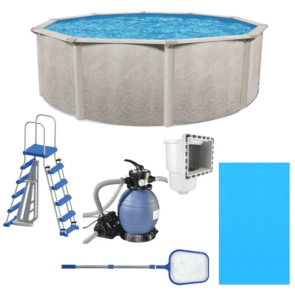 18 Foot by 52 Inch Steel Frame Above Ground Pool W25999