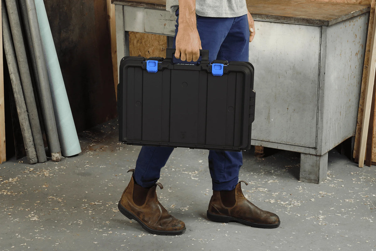 Stack System Tool Box with Small Blue Organizer & Dividers B798864
