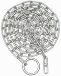 10'L Wheel & Tire Chock Security Chain Pack of 2 X66912