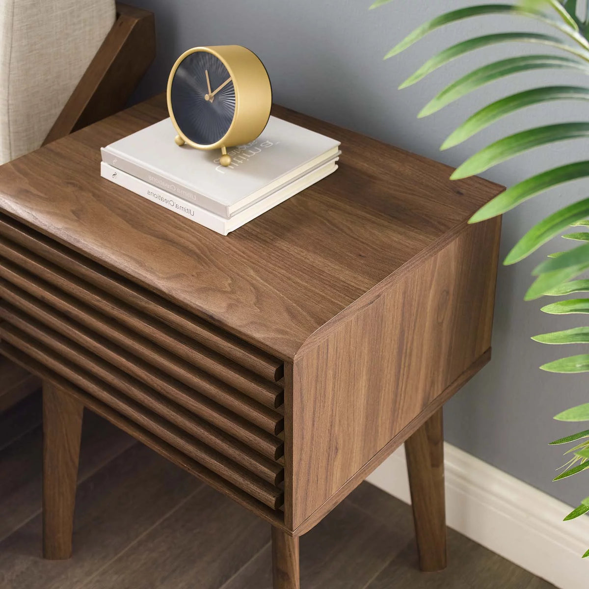 Wood Nightstand Accent Table Q847743