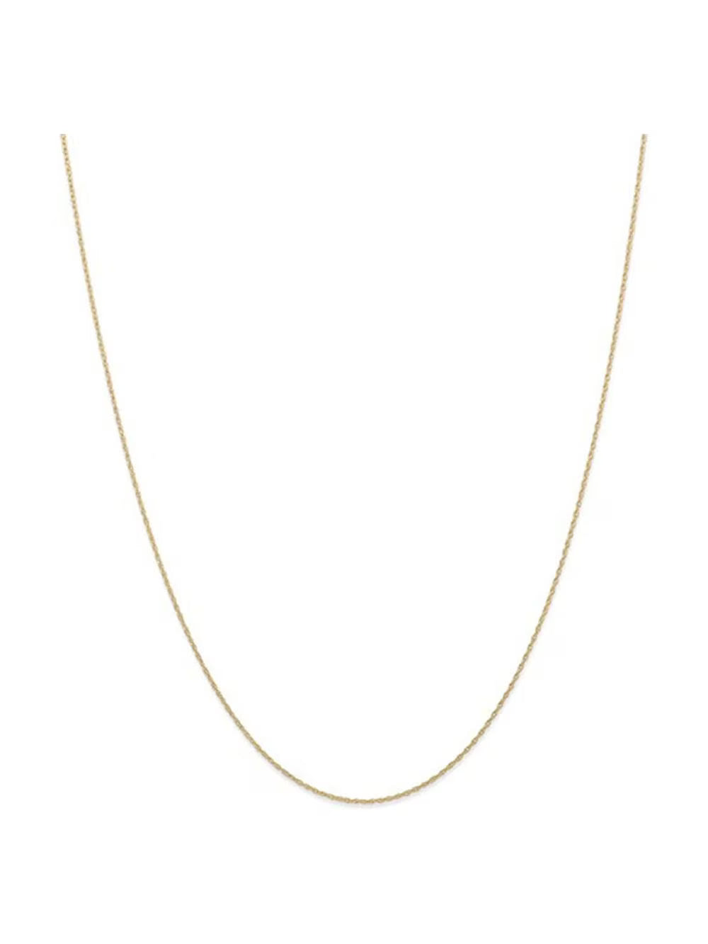 14K Rose Gold 6R Cable Rope Chain Necklace D379