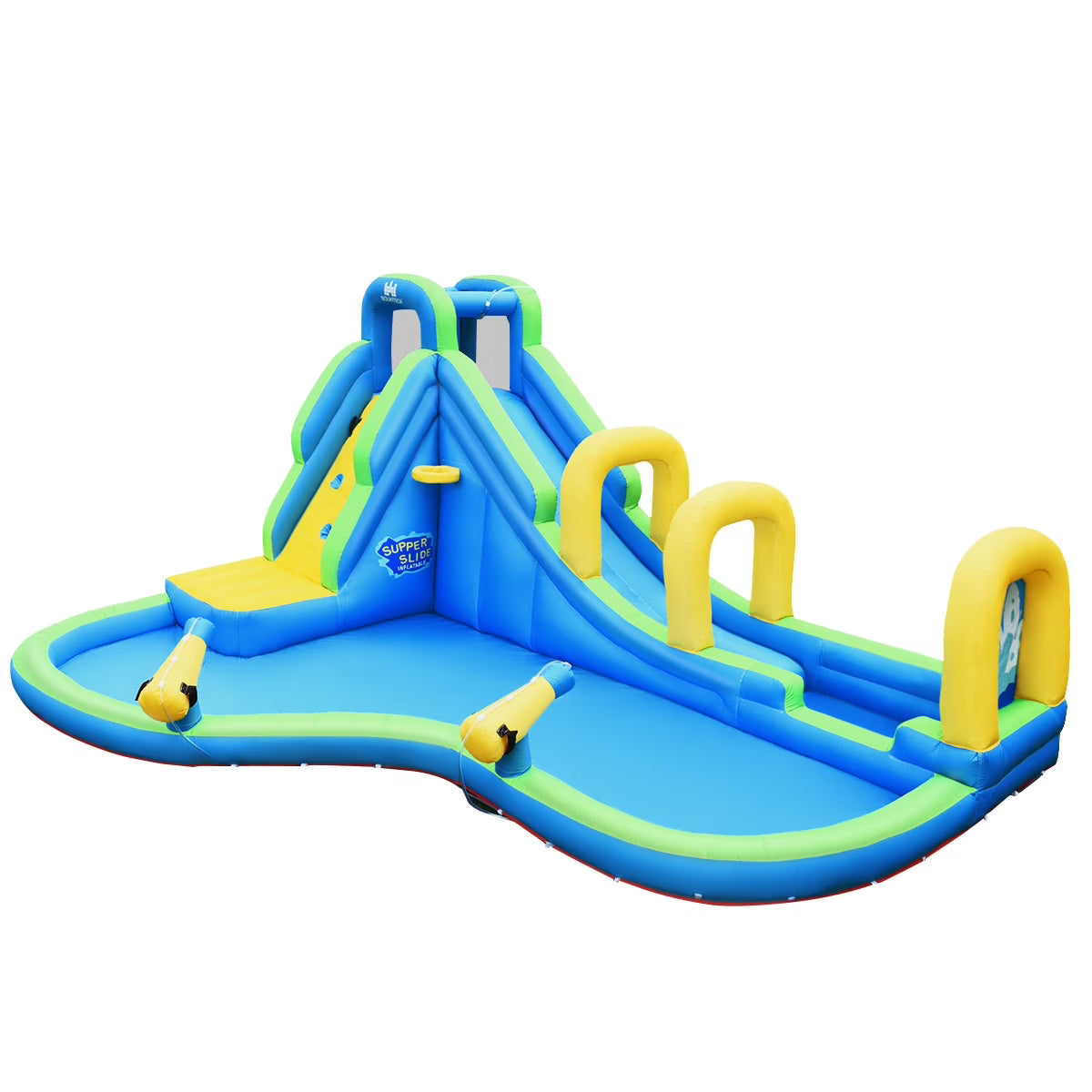 Inflatable Water Slide Kids Bounce House Castle Splash Pool X98179
