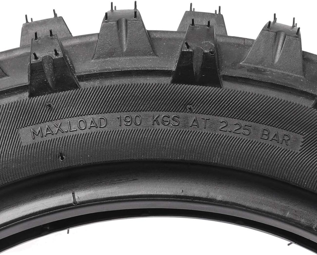 80/100-12 3.00-12 Knobby Rear Tire & Inner Tube Pack of 2 N885