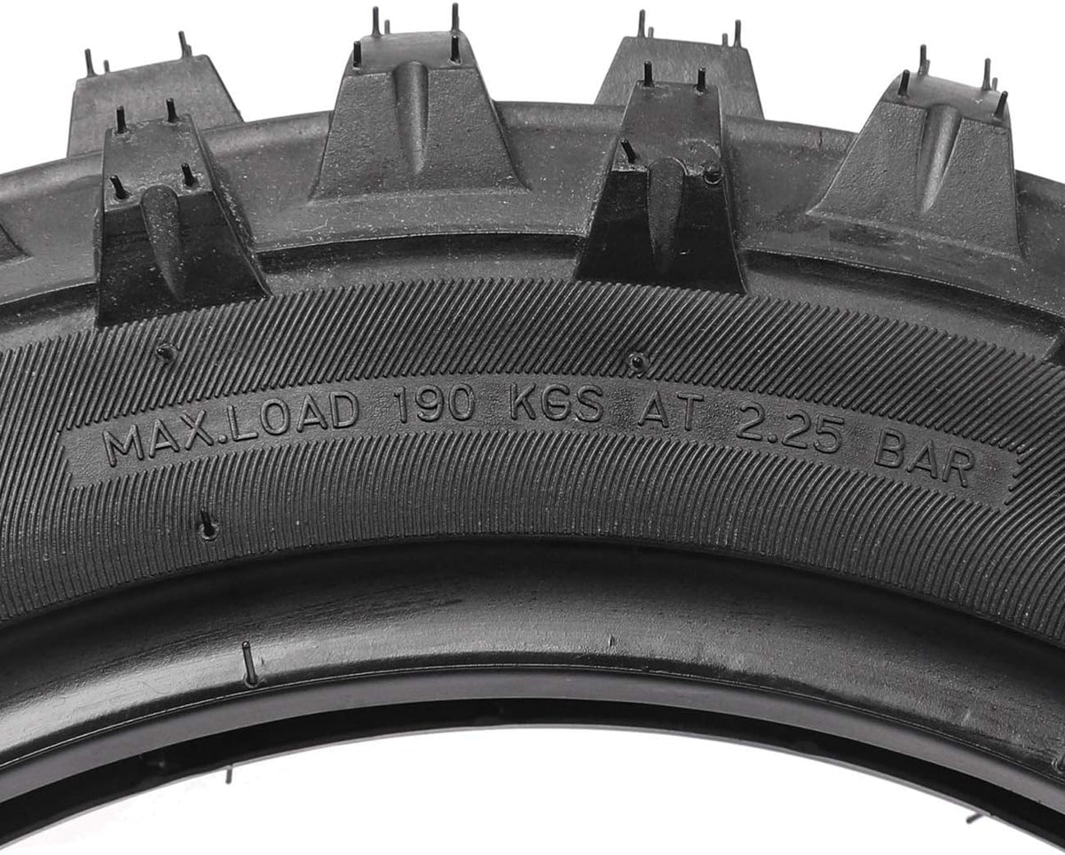 80/100-12 3.00-12 Knobby Rear Tire & Inner Tube Pack of 2 N885