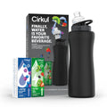32oz Rose Gold Stainless Steel Water Bottle Starter Kit with Lid and 2 Flavor Cartridges X28205