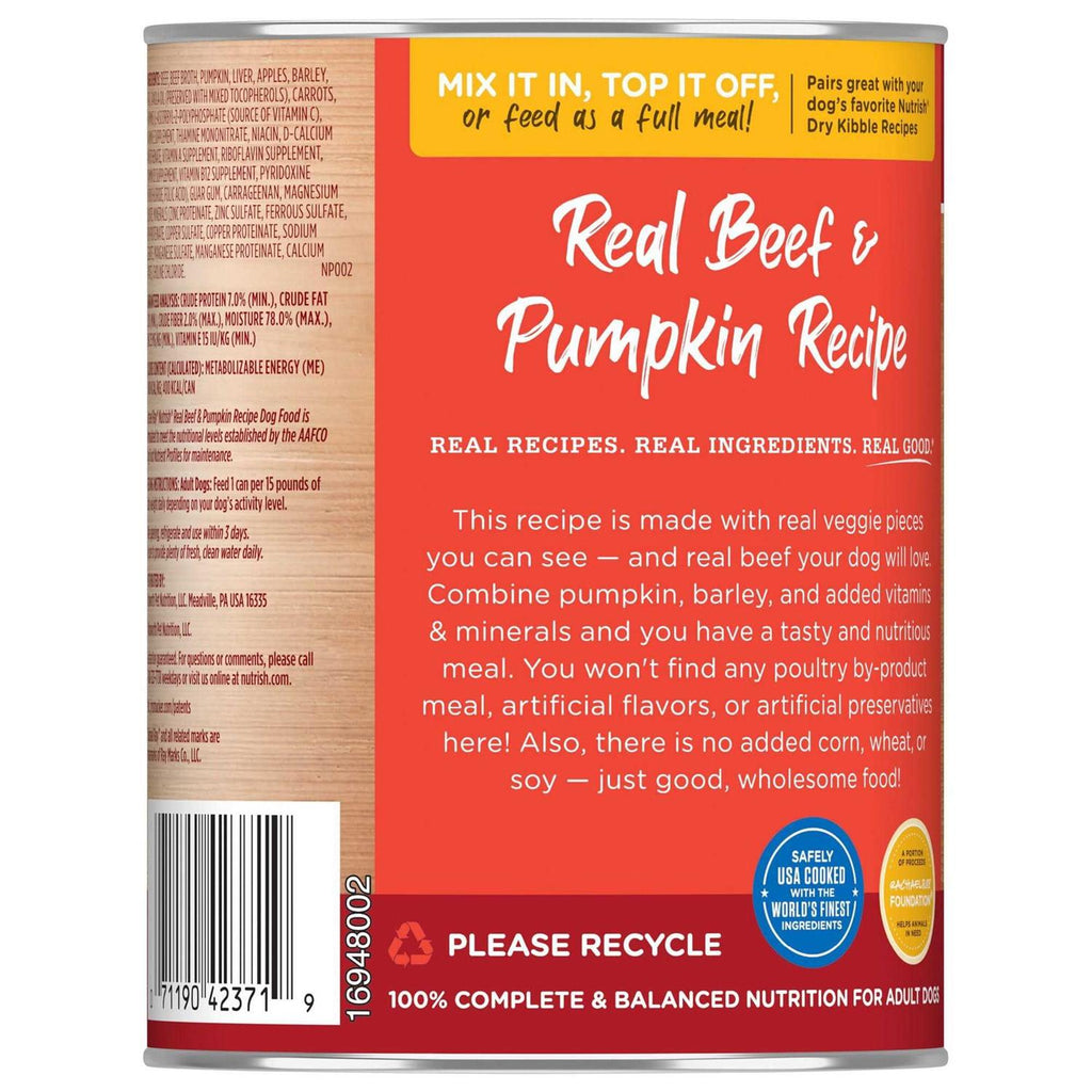 Real Beef & Pumpkin Recipe Wet Dog Food N557