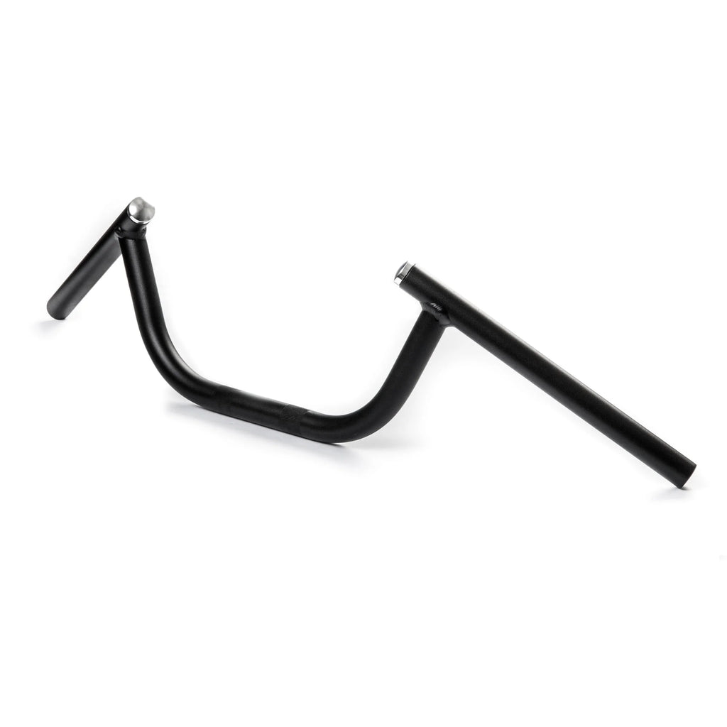 7/8" Clubman Black Steel Motorcycle Handlebar C425