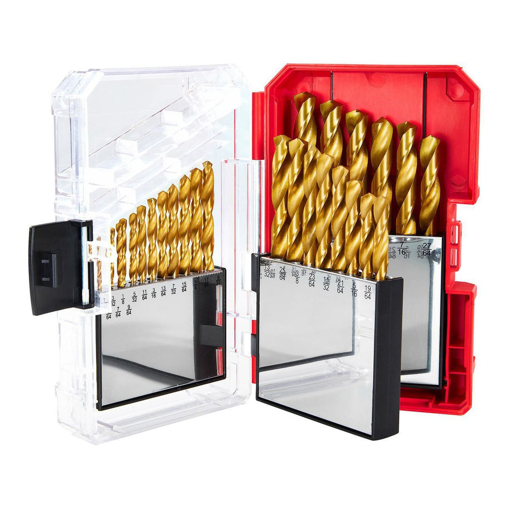 Titanium High-Speed Steel Drill Bit Set, 29-Piece P142926