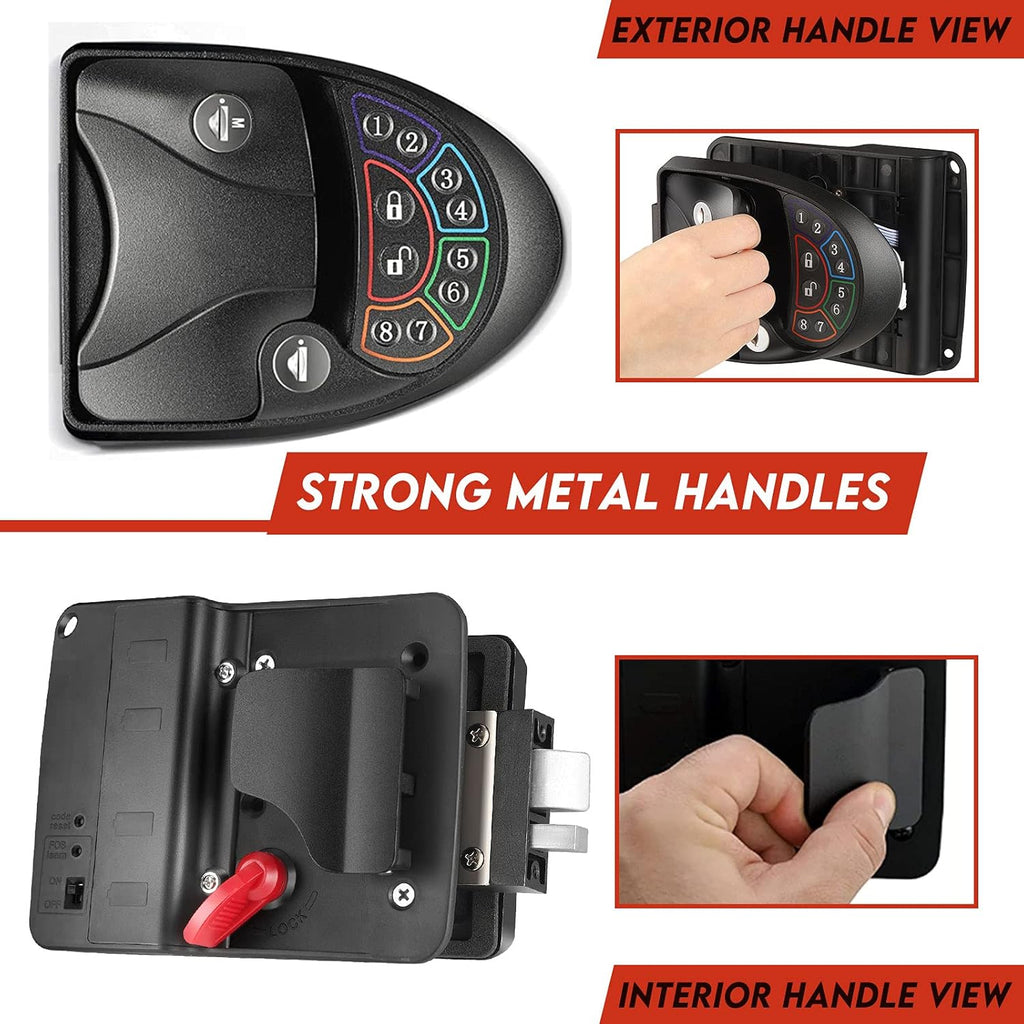 Keyless Entry RV Door Lock with Deadbolt and 2 Remote Key V516