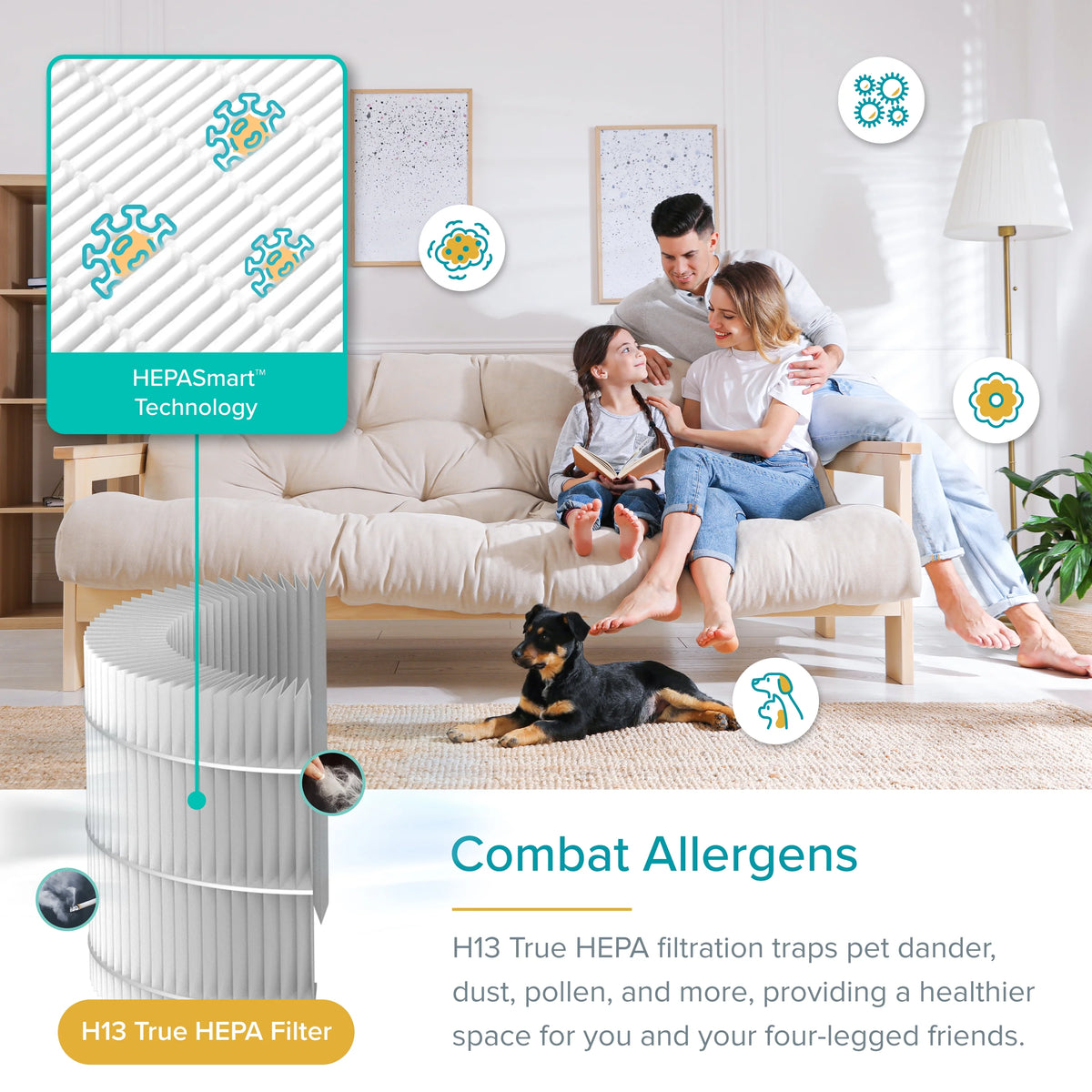 White HEPA Air Purifier Q660945