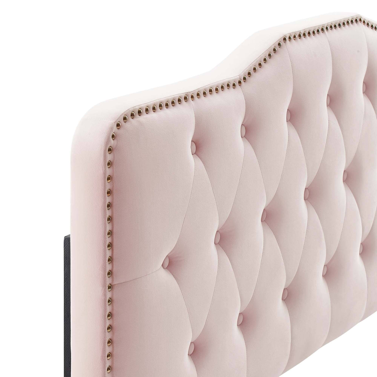 Pink Tufted Velvet Full/Queen Headboard E135