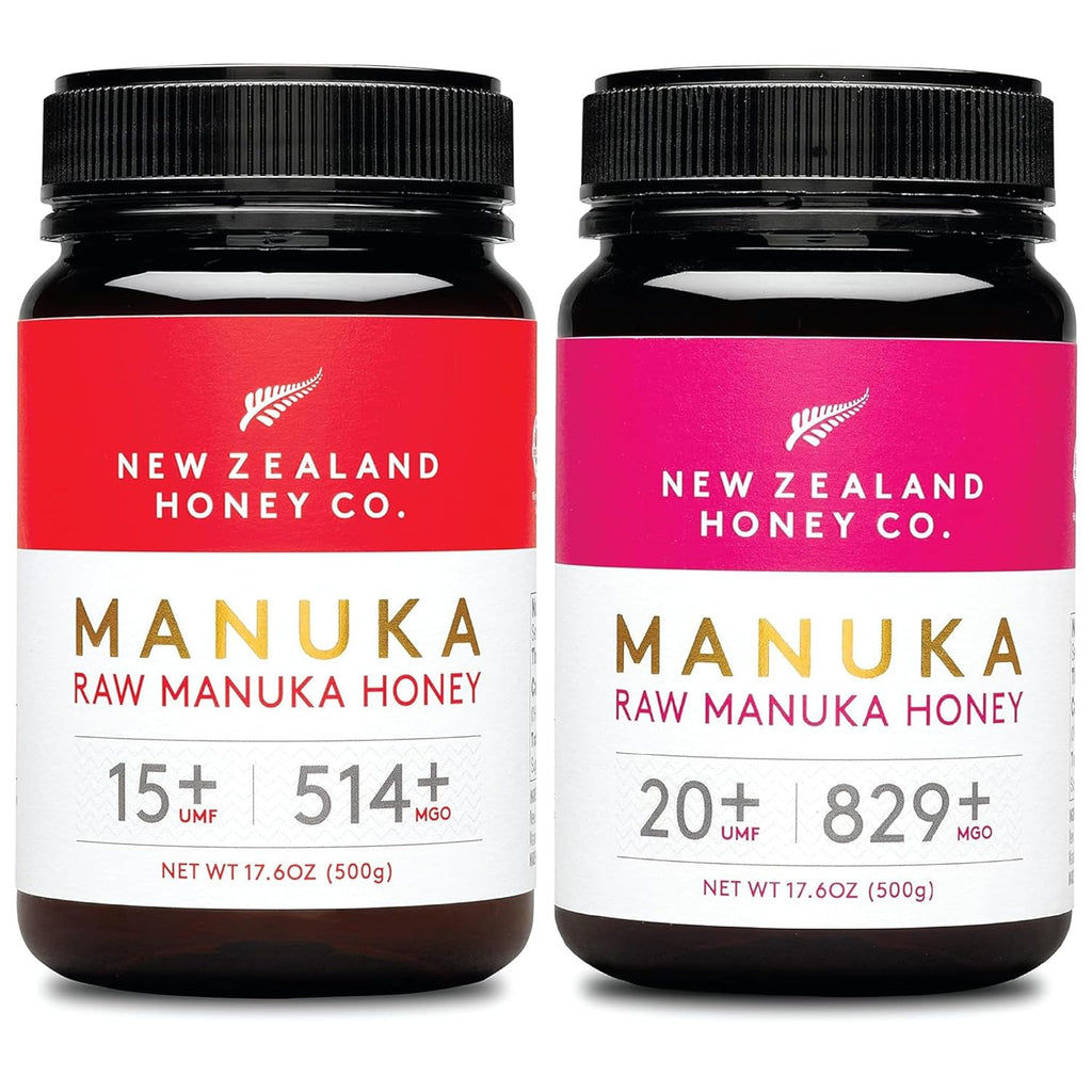 Raw Manuka Honey UMF 20+ MGO 829+ 17.6oz & UMF 15+ MGO 514+ 17.6oz I13120