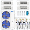 48,000 BTU 4 Zone Ceiling Cassette Ductless Air Conditioner and Heat Pump A841179