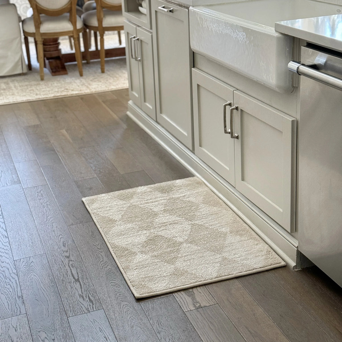 Beige Geometric Area Rug S344341