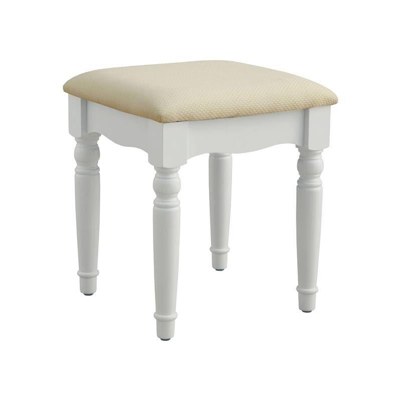 3-Piece White Wood Bedroom Vanity Set N813903