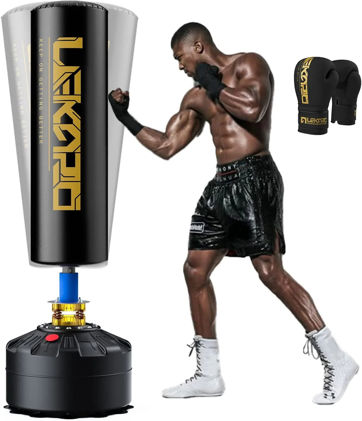 Punching Bag with Boxing Gloves A385146