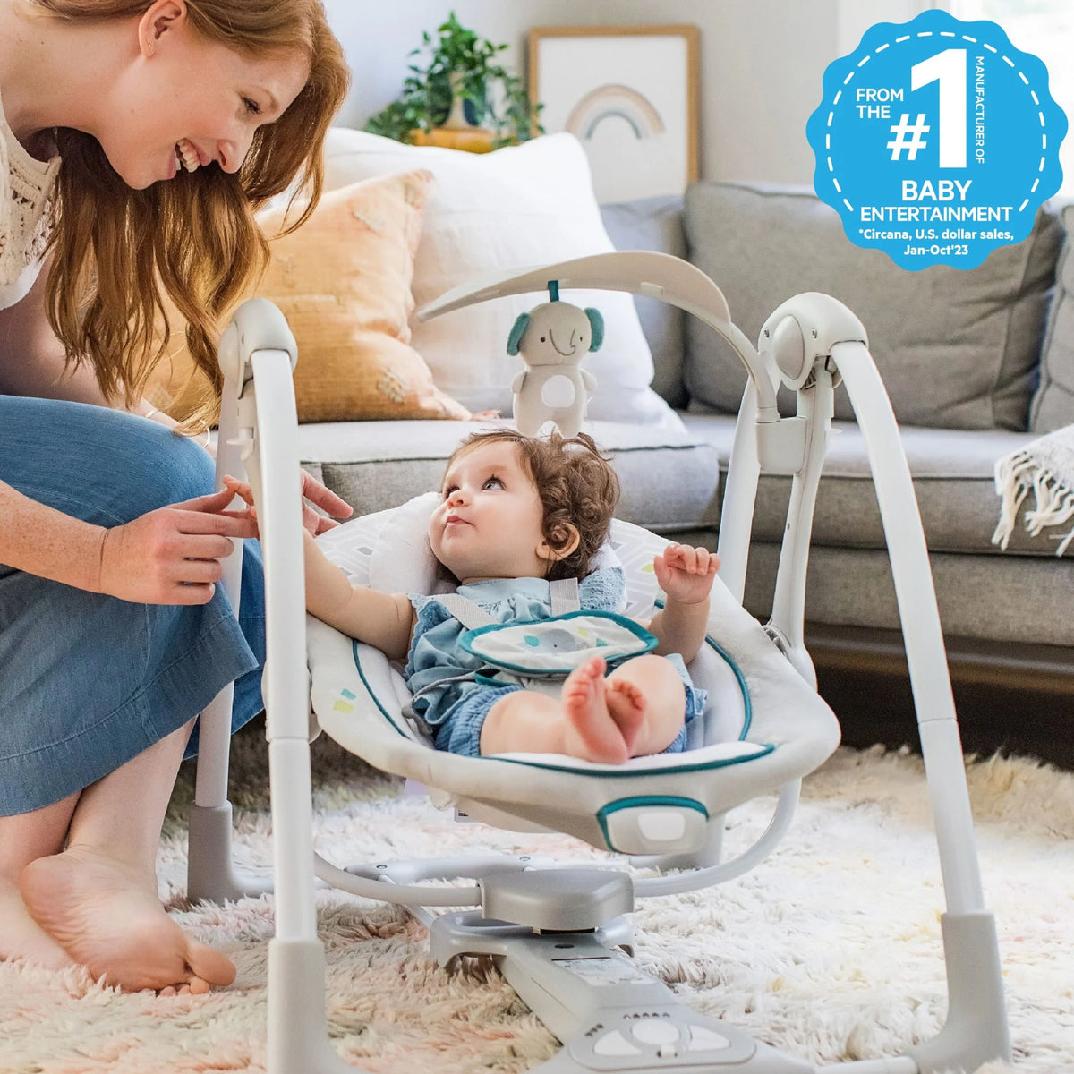 Portable Vibrating Baby Swing I765420