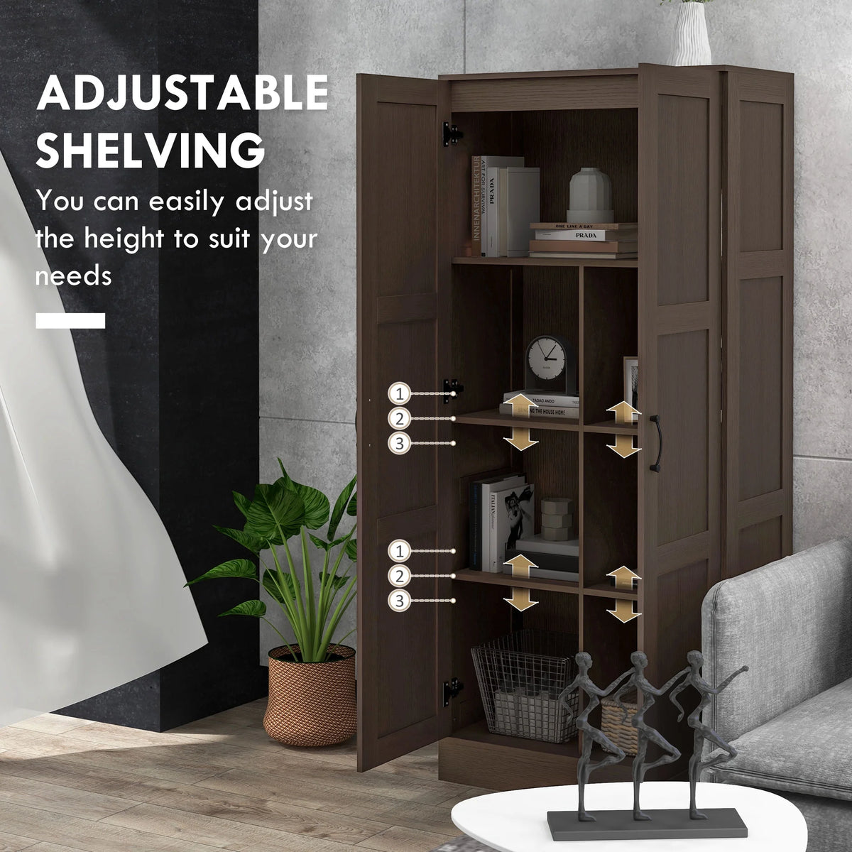 Storage Cabinet with Storage Shelves U72370