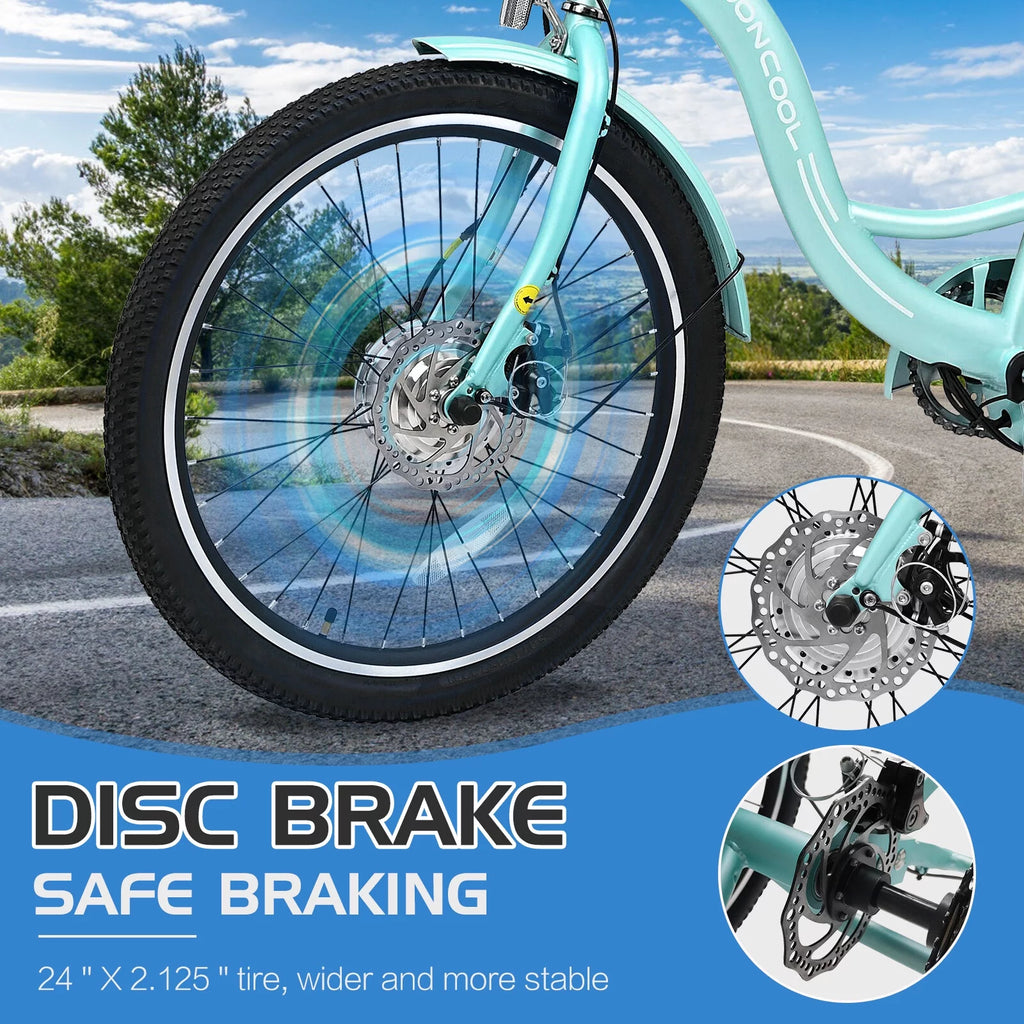 3 Wheel Electric Bike with Removable 36V 10Ah Lithium Battery D931526