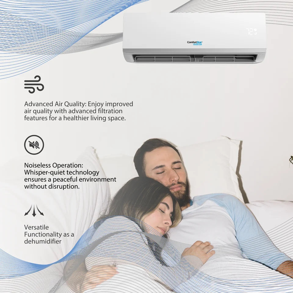 18,000 BTU 17 SEER2 Ductless Mini-Split Air Conditioner Heat Pump 220V U817570