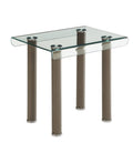 Glass Top End Table C344