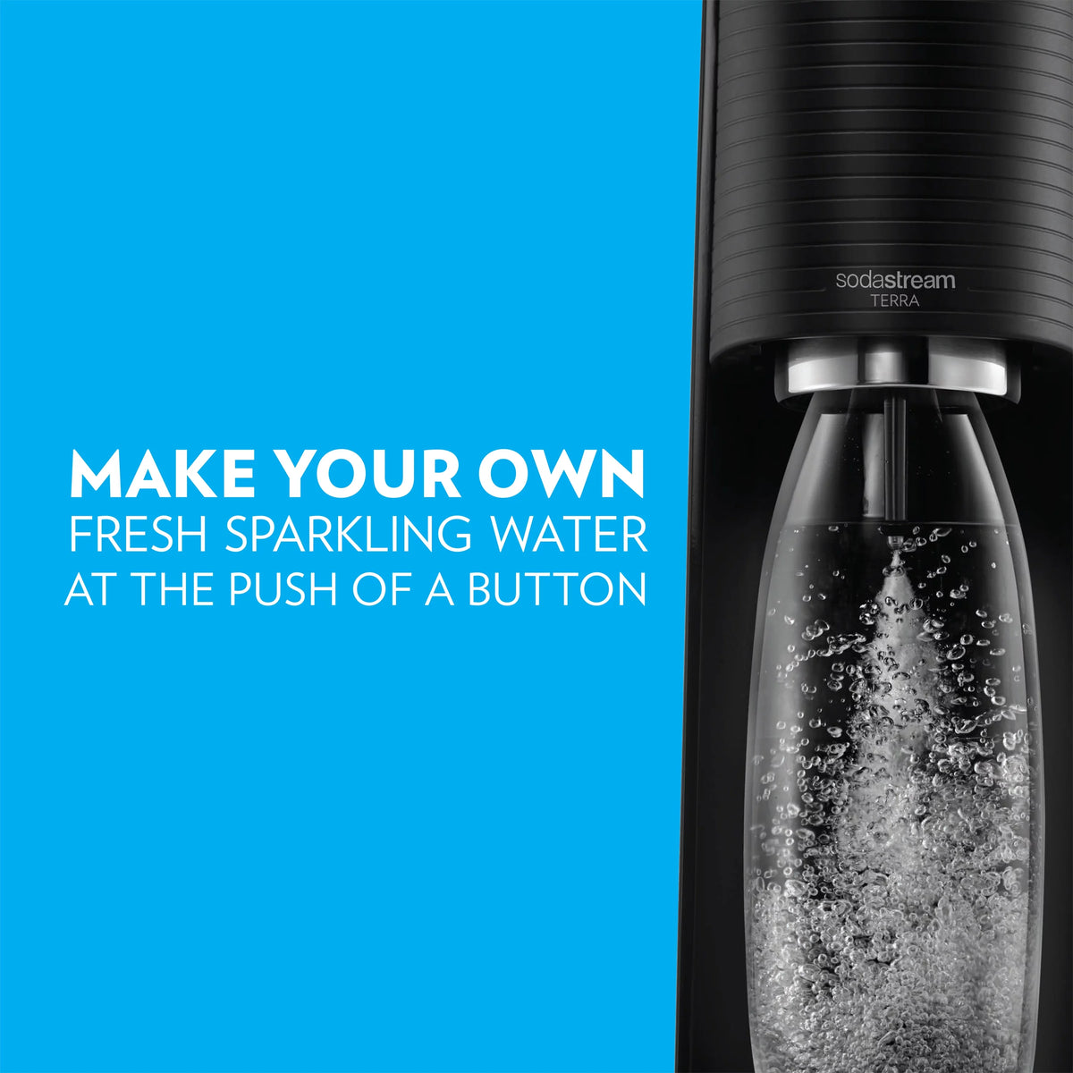 Sparkling Water Maker Bundle with CO2, 2 Bottles and 2 bubly Drops Flavoring H9606