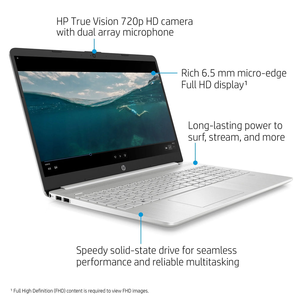 15.6 Laptop Intel Core i5 8GB Ram 512GB SSD Windows 11 Natural Silver D456173