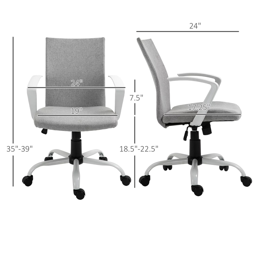 Mid-Back Ergonomic Office Chair with Adjustable Height H998