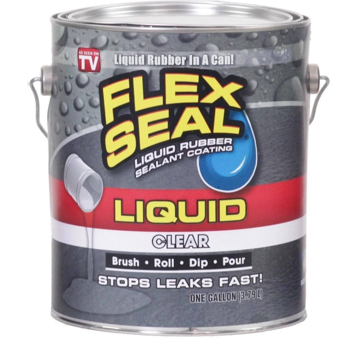 Clear Can Liquid Rubber Sealant Coating, 1 Gallon U3580