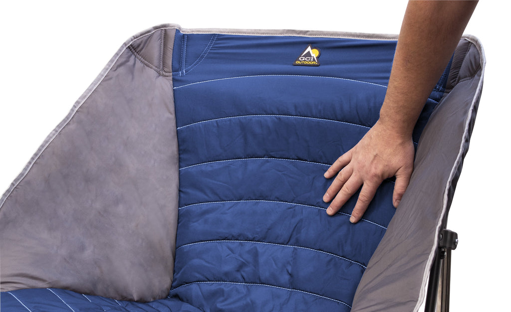 Royal Blue Padded Folding Rocking Camp Chair Y7441