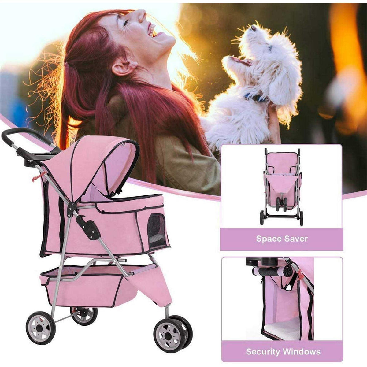 3 Wheel Pet Stroller X61973