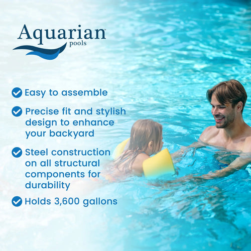 18 Foot by 52 Inch Steel Frame Above Ground Pool W25999