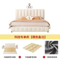 White Leather Storage Bed X4819